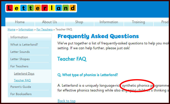 Phonics phonemes chart showing sounds used in English words